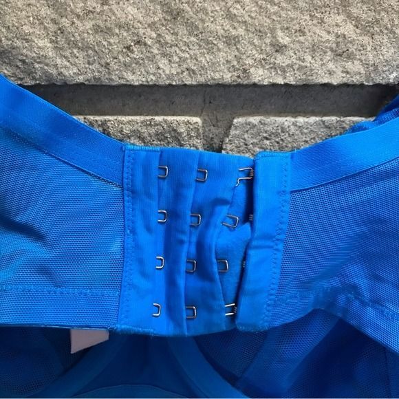 Savage Fenty Unlined Leopard Print Bra Blue 40D - Picture 5 of 9